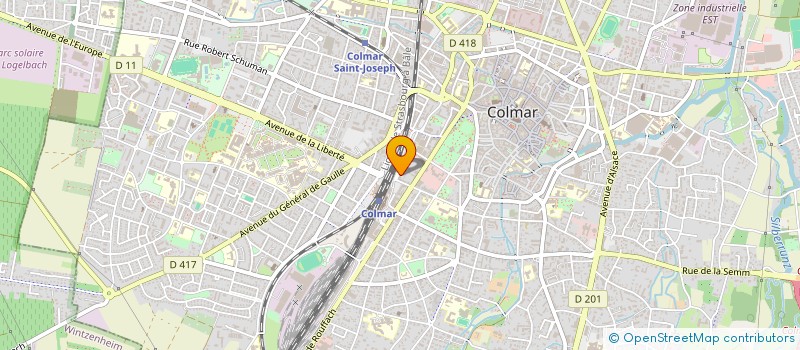 localisation de l'entreprise SYND COPROPRIETE RESIDENCE LE NATIONAL  COLMAR