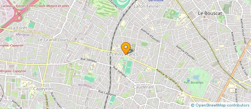 localisation de l'entreprise SYND COPROPRIETE RESIDENCE LE STADE  BORDEAUX