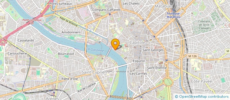 localisation de l'entreprise SYND COPROPRIETE RESIDENCE LES BERGES à TOULOUSE