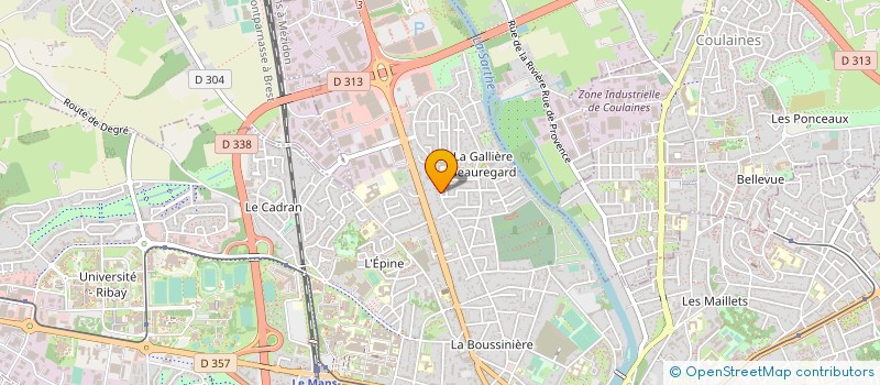 localisation de l'entreprise SYND COPROPRIETE RESIDENCE LES FOUGERES  LE MANS