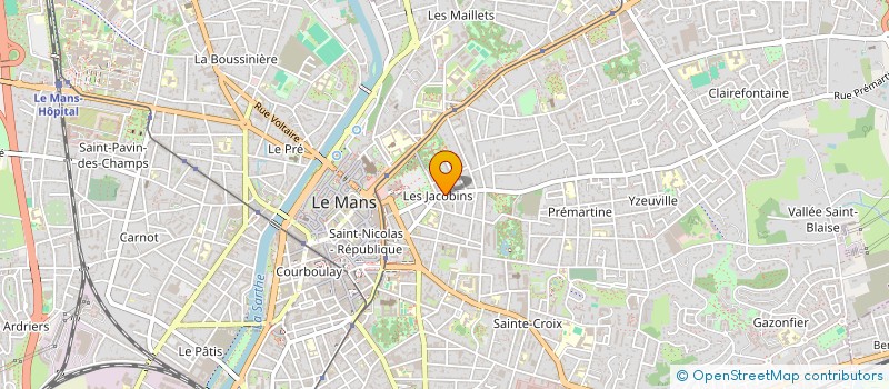 localisation de l'entreprise SYND COPROPRIETE RESIDENCE LES JACOBINS  LE MANS