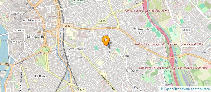 localisation de l'entreprise SYND COPROPRIETE RESIDENCE LES MURIERS à TOULOUSE