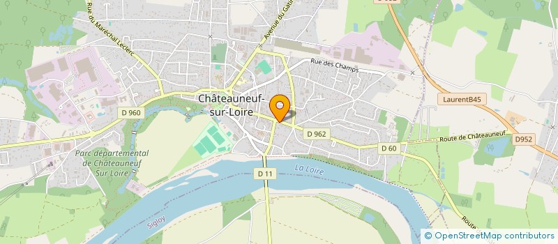 localisation de l'entreprise SYND COPROPRIETE RESIDENCE LES RAUCHES à CHATEAUNEUF-SUR-LOIRE