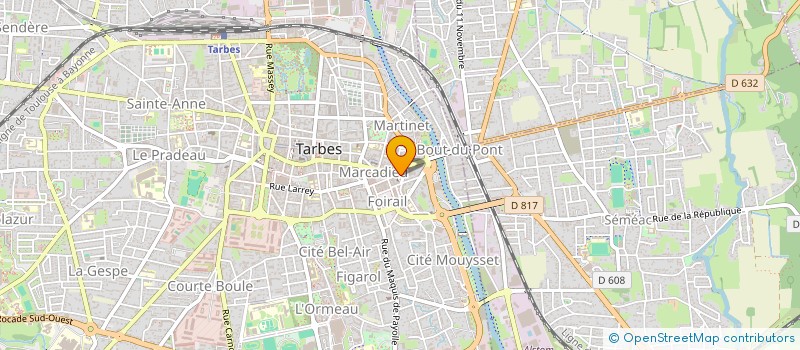 localisation de l'entreprise SYND COPROPRIETE RESIDENCE MARCADIEU  TARBES