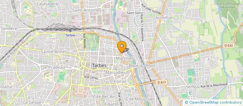 localisation de l'entreprise SYND COPROPRIETE RESIDENCE MERCIER  TARBES