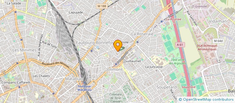 localisation de l'entreprise SYND COPROPRIETE RESIDENCE MONTSERBY à TOULOUSE