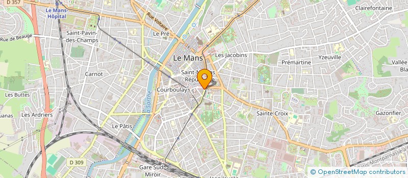 localisation de l'entreprise SYND COPROPRIETE RESIDENCE P. CURIE  LE MANS