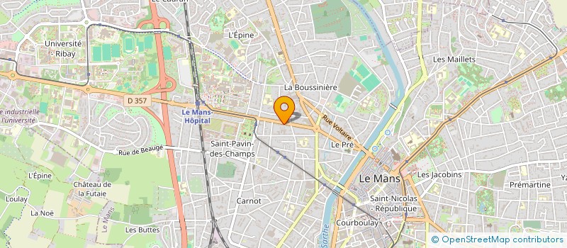 localisation de l'entreprise SYND COPROPRIETE RESIDENCE RUBILLARD  LE MANS