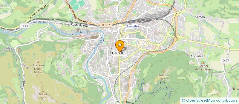 localisation de l'entreprise SYND COPROPRIETE RESIDENCE SABASSIER  LOURDES