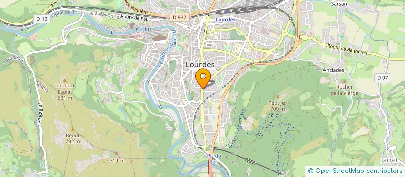 localisation de l'entreprise SYND COPROPRIETE RESIDENCE SAINT MONT  LOURDES