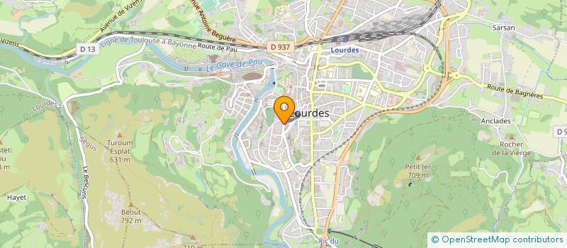 localisation de l'entreprise SYND COPROPRIETE RESIDENCE SAINT SAVIN  LOURDES