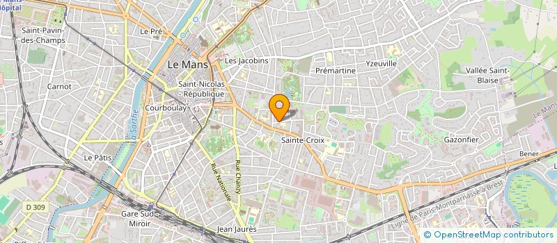 localisation de l'entreprise SYND COPROPRIETE RESIDENCE SEGUR  LE MANS