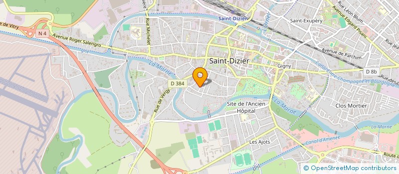 localisation de l'entreprise SYND COPROPRIETE RESIDENCE ST URBAIN à SAINT-DIZIER