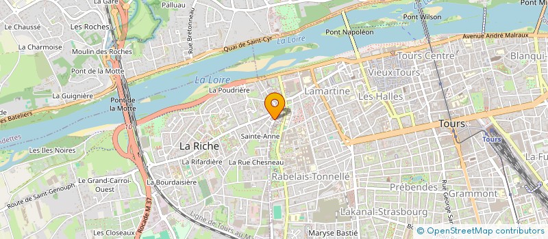 localisation de l'entreprise SYND COPROPRIETE RESIDENCE STE ANNE  LA RICHE