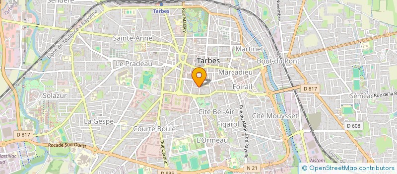 localisation de l'entreprise SYND COPROPRIETE RESIDENCE SULLY  TARBES