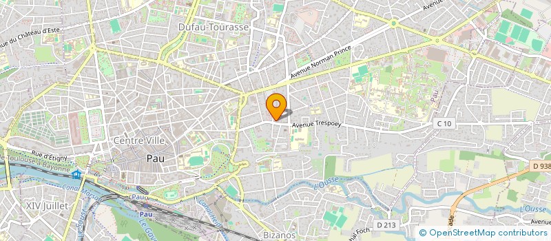 localisation de l'entreprise SYND COPROPRIETE RESIDENCE TRESPOEY à PAU