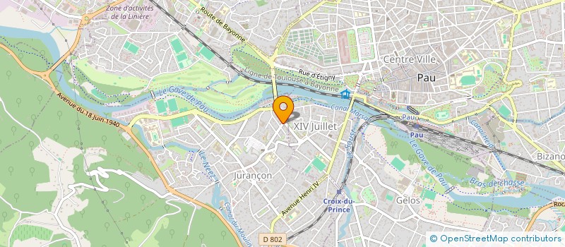 localisation de l'entreprise SYND COPROPRIETE RESIDENCE VILLANDRY  JURANCON