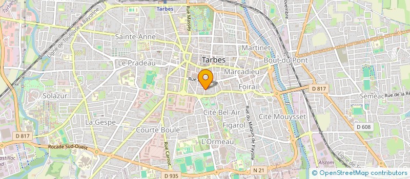 localisation de l'entreprise SYND COPROPRIETE RESIDENCE VOLTAIRE  TARBES