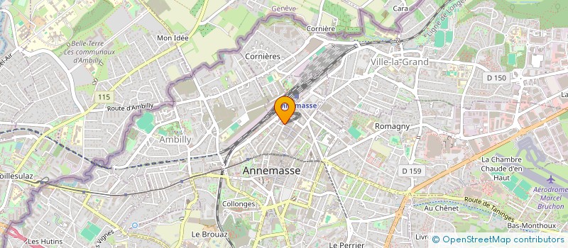 localisation de l'entreprise SYND COPROPRIETE RIANT COUR  ANNEMASSE