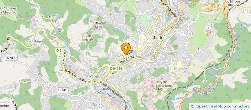 localisation de l'entreprise SYND COPROPRIETE ROCHE BAILLYE  TULLE