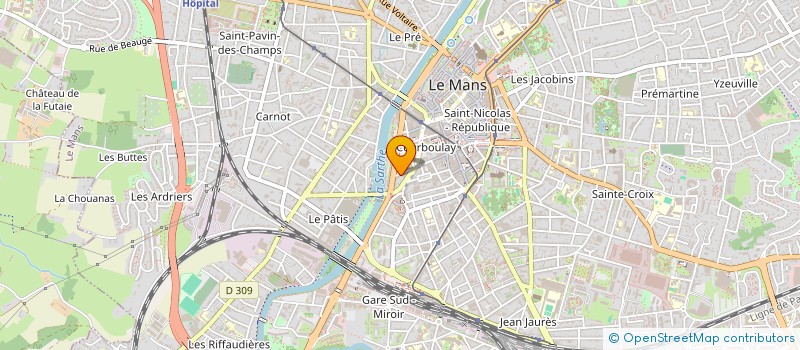 localisation de l'entreprise SYND COPROPRIETE SCI 29 RUE DU PORT  LE MANS