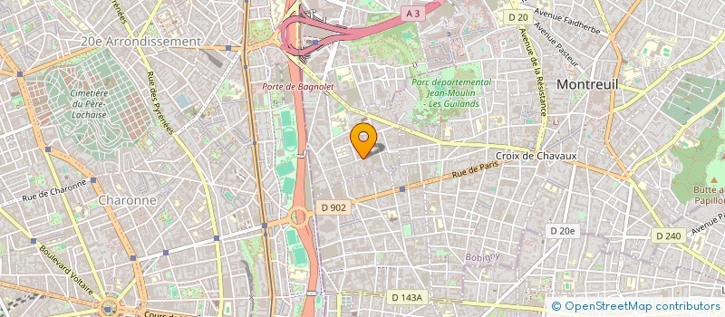 localisation de l'entreprise SYND COPROPRIETE VICTOR HUGO à BAGNOLET
