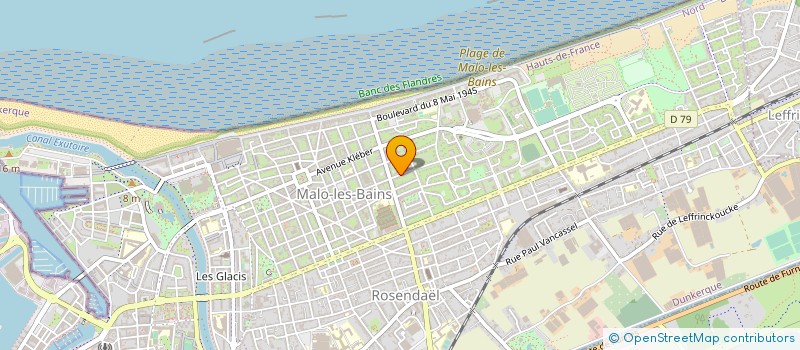 localisation de l'entreprise SYND COPROPRIETES 185 RUE HOTEL DE VILLE à DUNKERQUE