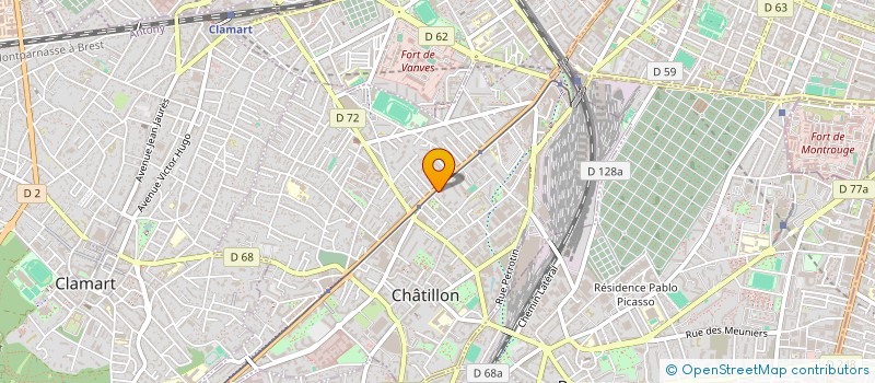 localisation de l'entreprise SYND COPROPRIETES 26 AVENUE PARIS  CHATILLON