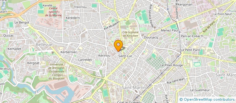 localisation de l'entreprise SYND CORPO 10 R C FREINET  BREST