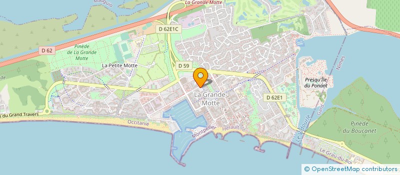 localisation de l'entreprise SYND CORPO LE MAGELLAN  LA GRANDE-MOTTE