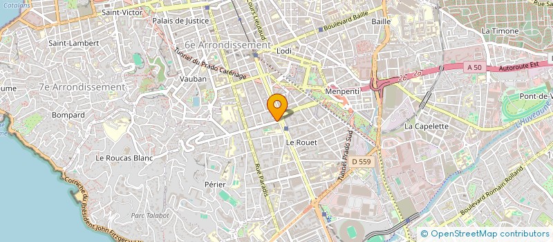 localisation de l'entreprise SYND CORPO PAOLI DURBEC à MARSEILLE