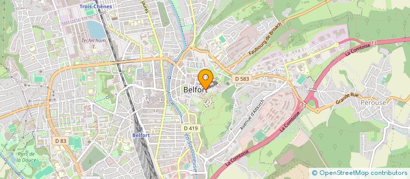 localisation de l'entreprise SYND CPPROPRIETE GRDE FONTAINE à BELFORT