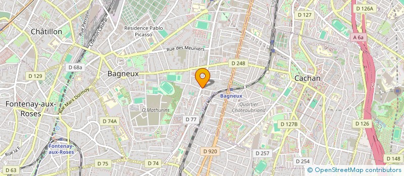 localisation de l'entreprise SYND CPRO LA PASTOURELLE à BAGNEUX