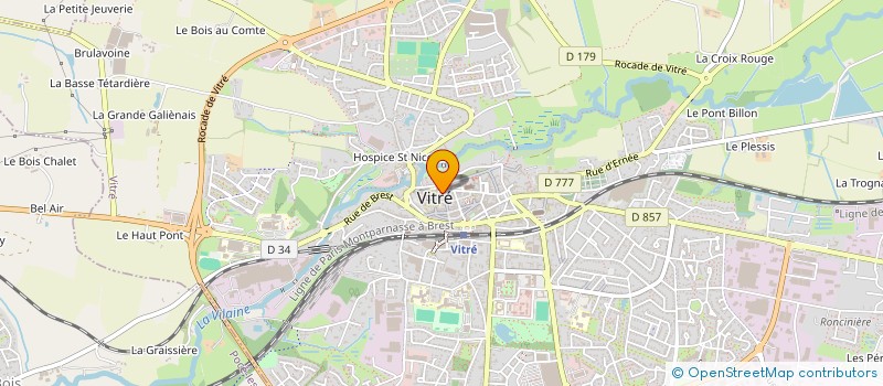 localisation de l'entreprise SYND D ETUDE DES PORTES DE BRETAGNE à VITRE