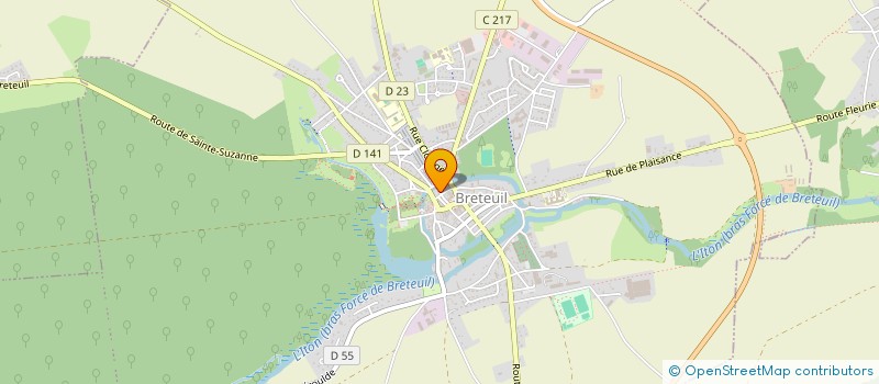 localisation de l'entreprise SYND D INITIATIVE DE BRETEUIL HAUT ITON à BRETEUIL