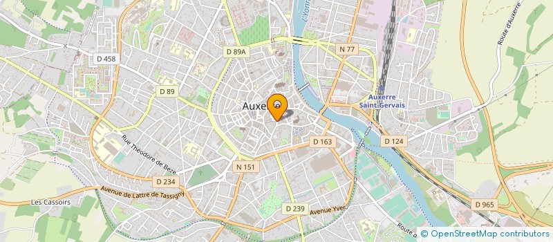 localisation de l'entreprise SYND DE BOULANGERIE DE L YONNE à AUXERRE
