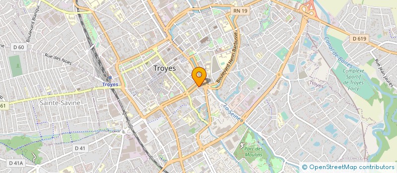 localisation de l'entreprise SYND DE COPR 1 BD DU 14 JUILLET à TROYES