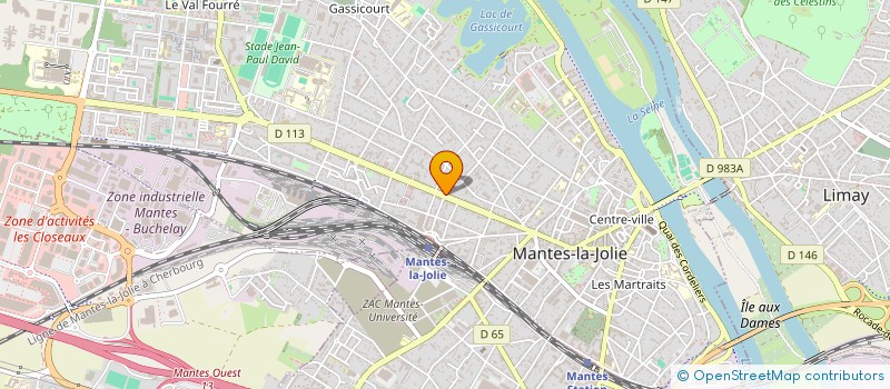 localisation de l'entreprise SYND DE COPR 102 BOULEVARD DU MARECHAL JUIN  MANTES-LA-JOLIE