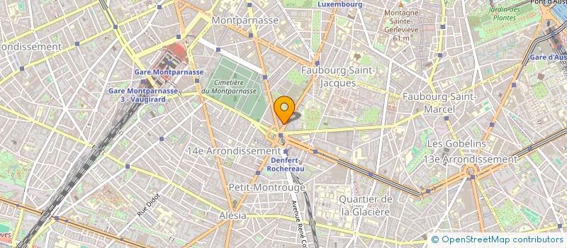 localisation de l'entreprise SYND DE COPR 106 AV DENFERT ROCHEREAU  PARIS