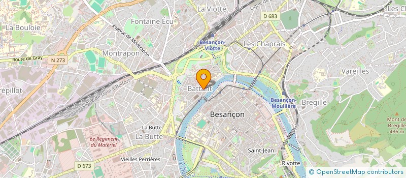 localisation de l'entreprise SYND DE COPR 17 RUE BATTANT  BESANCON