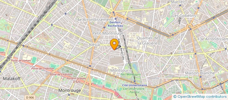 localisation de l'entreprise SYND DE COPR 30 RUE DE L AUDE 75014 PARIS  PARIS