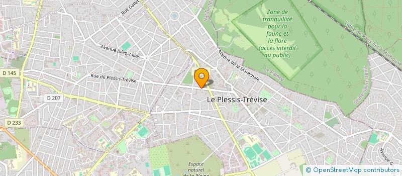 localisation de l'entreprise SYND DE COPR  LE PLESSIS-TREVISE