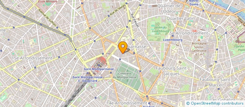 localisation de l'entreprise SYND DE COPR 53 RUE DU MONTPARNASSE 75014 PARIS  PARIS