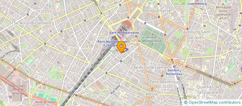 localisation de l'entreprise SYND DE COPR 75 RUE DE L OUEST 75014 PARIS  PARIS