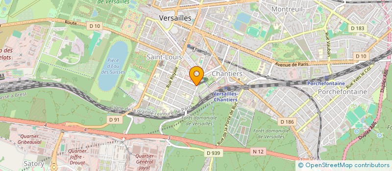 localisation de l'entreprise SYND DE COPR 92 RUE D'ANJOU 78 000 VERSAILLES  VERSAILLES