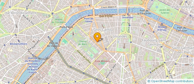 localisation de l'entreprise SYND DE COPR BOURDONNAIS - GRENELLE  PARIS