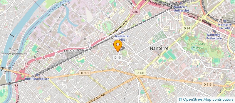 localisation de l'entreprise SYND DE COPR CLOS DES ARTS 2  NANTERRE