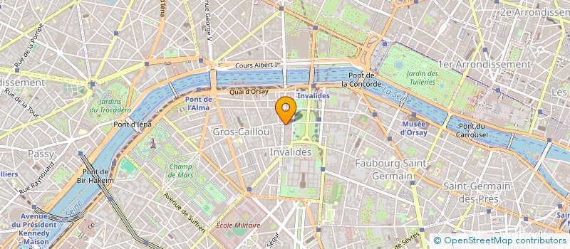 localisation de l'entreprise SYND DE COPR DU 27 BD LATOUR MAUBOU 75007 PARIS  PARIS