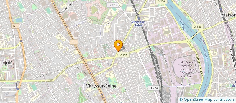 localisation de l'entreprise SYND DE COPR PAUL VAILLANT COUTURIER  VITRY-SUR-SEINE