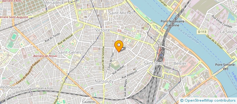 localisation de l'entreprise SYND DE COPRO 10 12 PAS TOURNEY  BORDEAUX